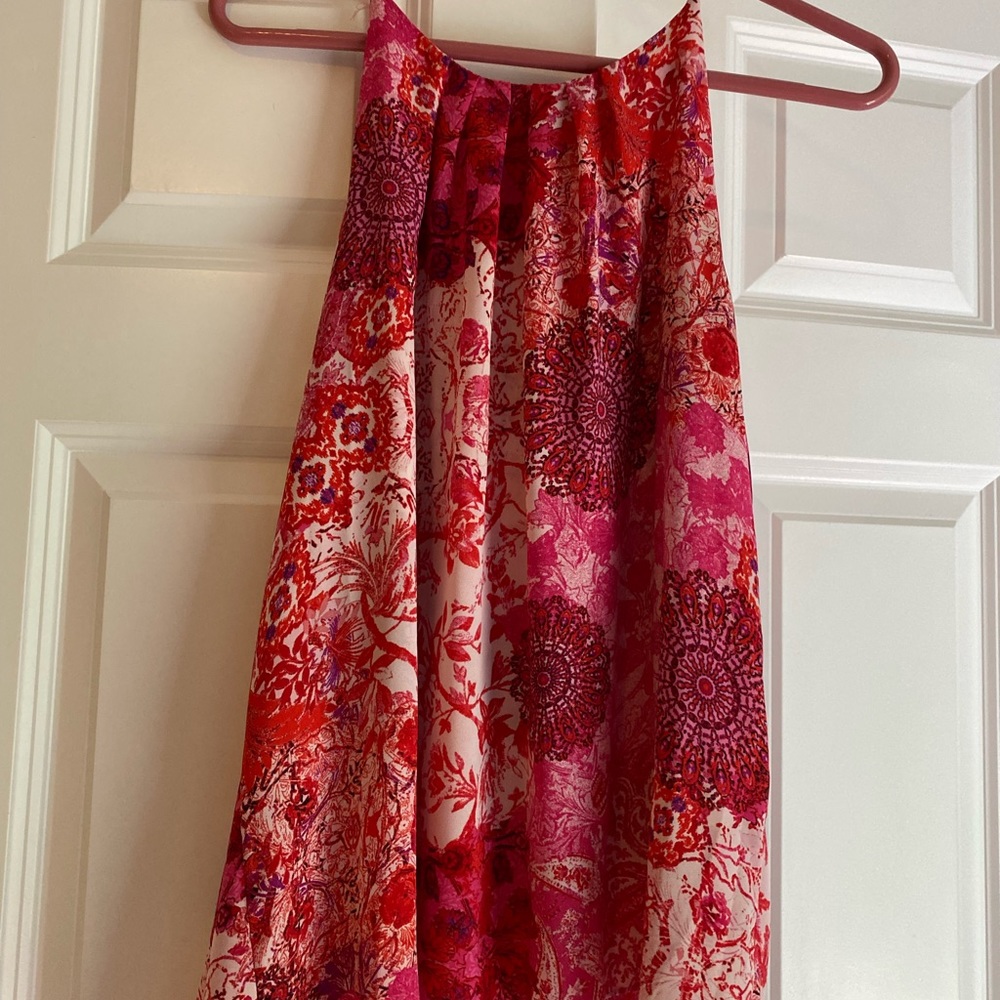 Pink & white dressy camisole